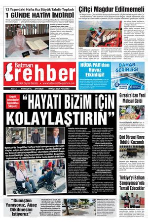 14 Mayıs 2026 Perşembe