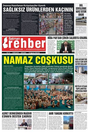 25 Ağustos 2026 Salı