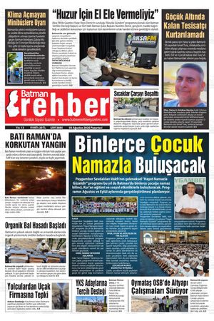 3 Ağustos 2026 Pazartesi